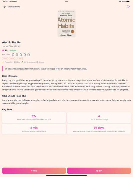 13 Min Summaries — Атомные привычки