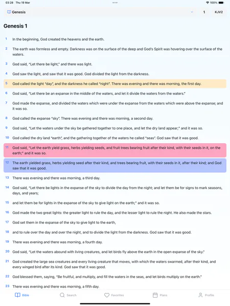 Catholic Bible — Бытие 1 — чтение