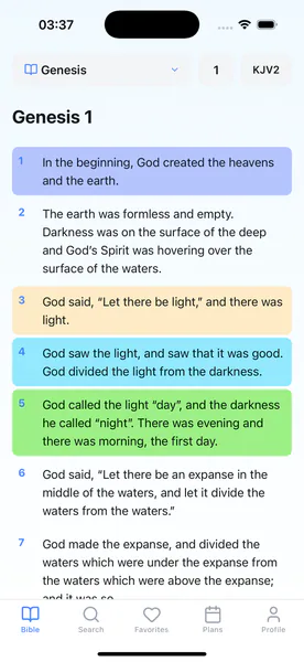 Catholic Bible — Бытие 1 — чтение