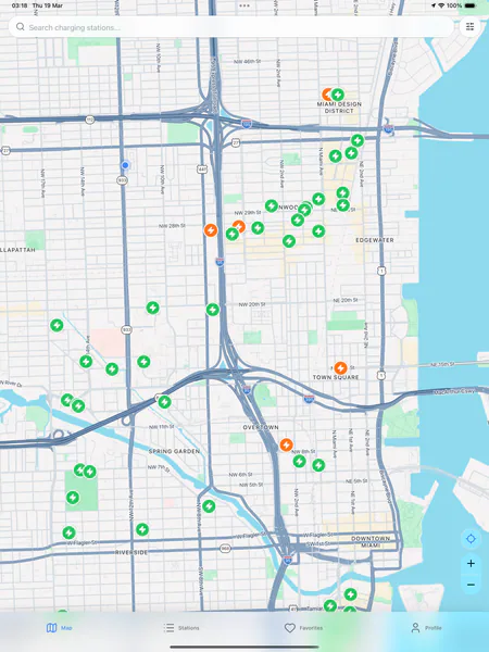 EV Stations Tracker — Карта станций
